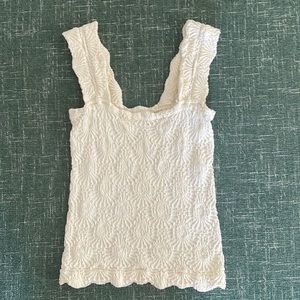 Free People Love Letter Cami, size M/L, Ivory.